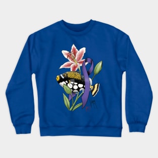 Cancer Awareness Triggerfish Crewneck Sweatshirt